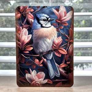 Vibrant Blue Jay Bird Handmade Greeting Card
